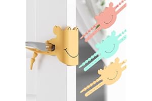 Elfzone Door Silencers for Slamming - Door Latch Cover,3pcs Silicone Latch Covers Door Slam Stopper