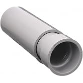 EJ35 2" PVC Expansion Joint O-Ring Type for Rigid PVC Conduit, 4" Expansion Travel Extension, Electrical Conduit Thermal Expansion Coupling, Gray PVC Fitting (1 unit)