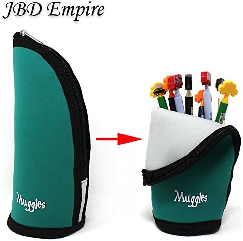 JBD Harry Potter Style Standing Pencil Case/Make up holder NEOPRENE (Green)
