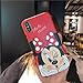 Minnie Mouse Soft TPU Case for iPhone XR 6.1 iPhoneXR Red Color Slim Sleek Fit Light Disney Disneyland Cartoon Polka Dots Bow Tie Cute Lovely Gift Kids Teens Girls