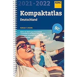 ADAC Kompaktatlas Deutschland 2021/2022 1:250 000 Spiral-bound – 11 maart 2020