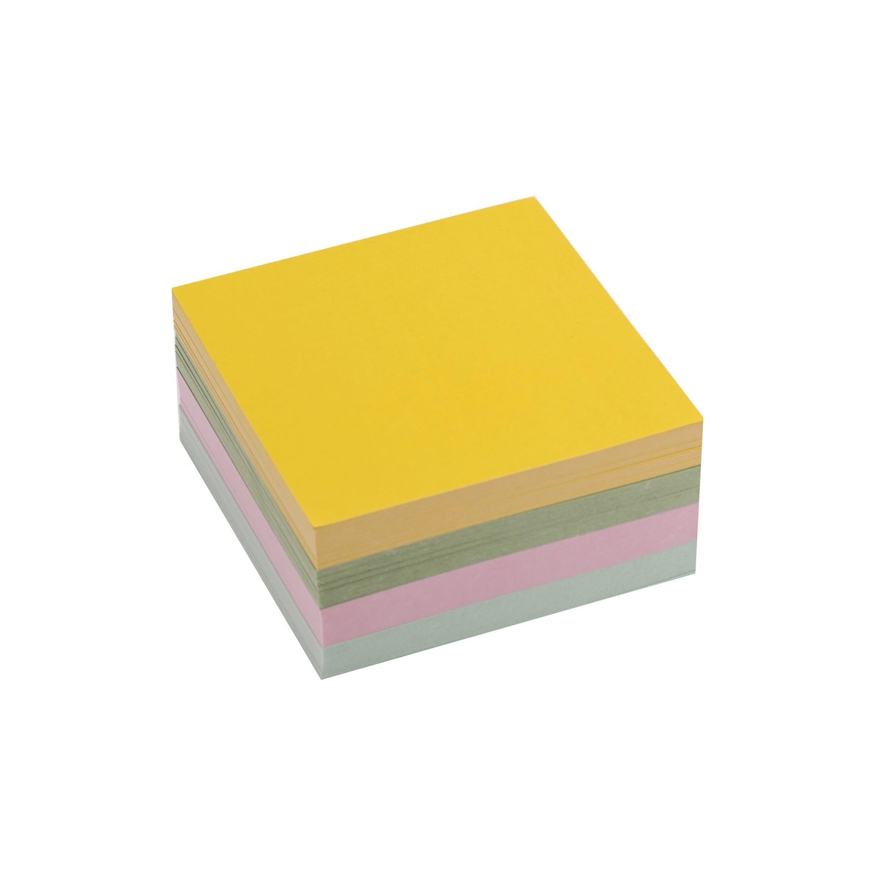 D.RECT 9457 Notepad Replacement Paper for Note Box 85 x 85 x 40 mm Assorted Pastel Colours
