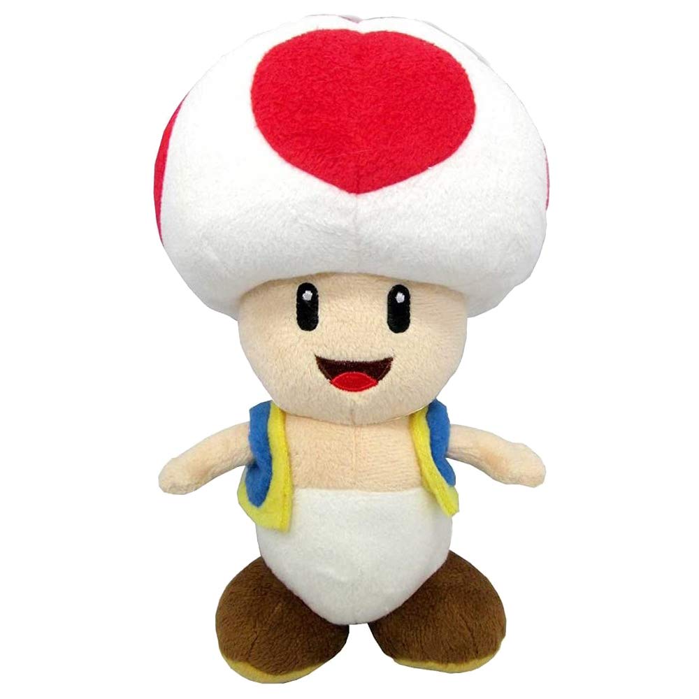 Super Mario Sanei Toad 20cm Plush Officially Licensed