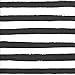 24 Count Elise Premium Patterned Beverage Napkins, Dotted and Striped, Licorice