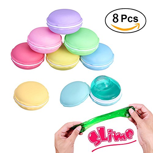 Crystal Slime Fruit Putty Kids Toys Cool Soft Rubber Slime Mud Clay for Kids,Students,Birthday,Party Non-sticky - 8 Pack