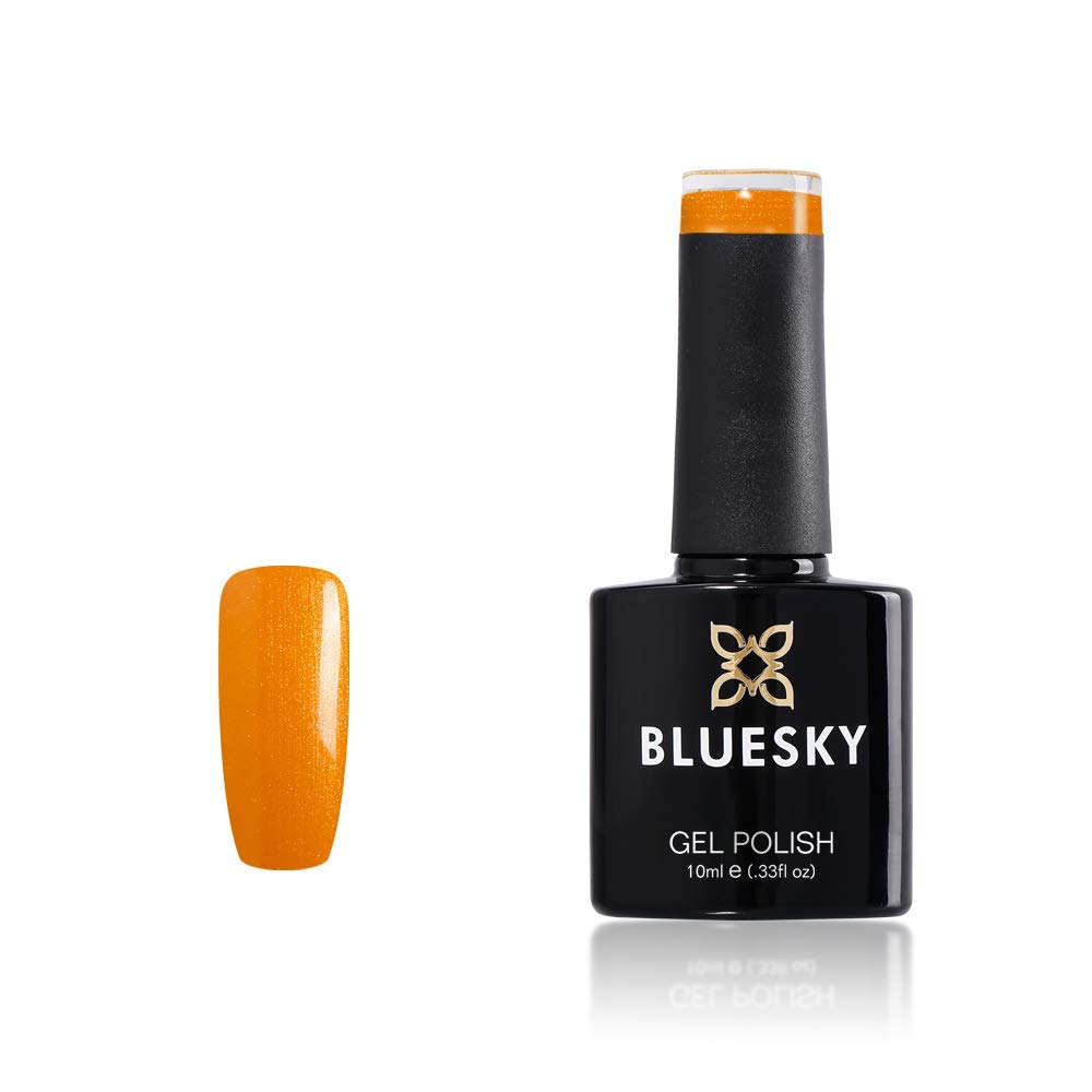 Bluesky Gel Nail Polish, Orange A036, Long Lasting, Chip Resistant, 10 ml (Requires Drying Under UV LED Lamp)