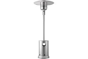 Uargd Outdoor Propane Patio Heater, 50000BTU with Round Table Design, Durable Metal Burner and Wheels, Ideal for Patio, Backy