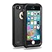 iPhone SE Waterproof Case,Easylife IP68 Certified Ultra-thin with Built-in Screen Protector Extreme Durable Waterproof Shockproof Full Sealed Perfectly Fit iPhone 5/5S/SE(Black)