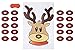 Juvale Christmas Game Pin The Nose on The Reindeer for Holiday Party Supplies (2 Pack)