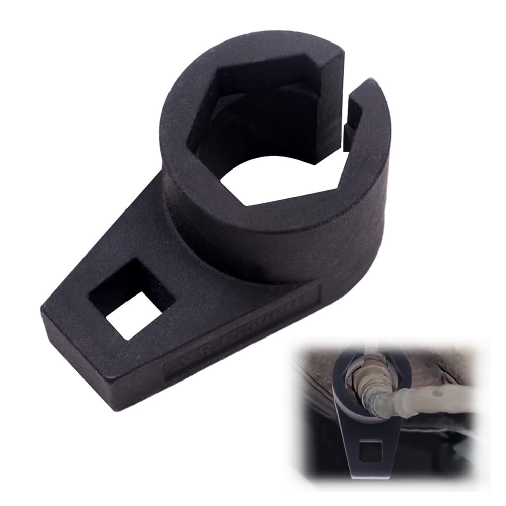 Oiieco 22mm Offset O2 Sensor Socket 3/8" Drive – Universal Oxygen Sensor Wrench for Car Oxygen Sensor Removal, Slotted & Offset Design for Easy Access – Fits Most Cars & Exhaust Systems