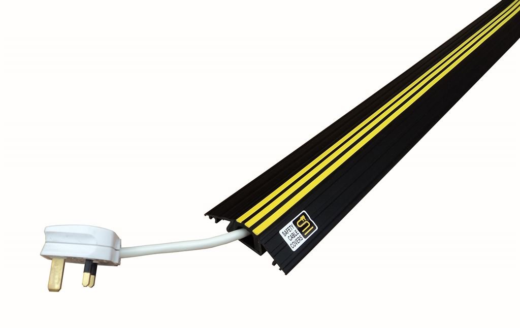 Safety Cable Cover Floor Cable Protector (Black) 2m Amazon.co.uk