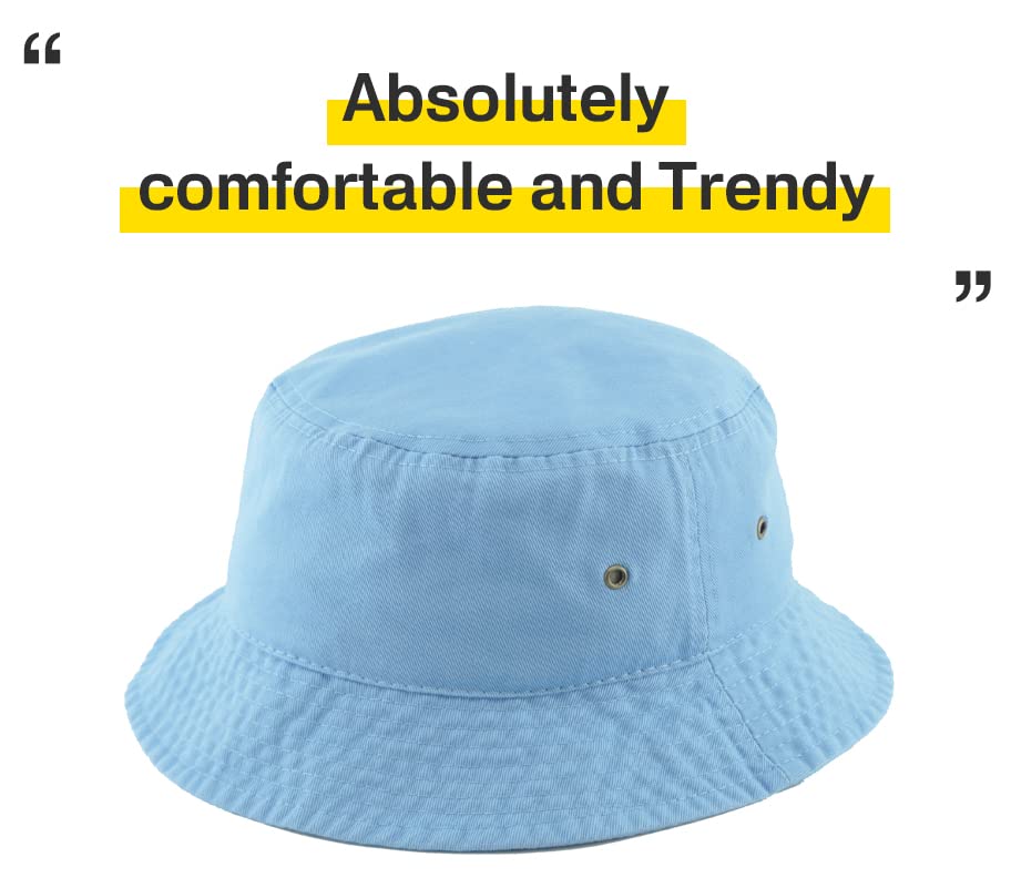 KBETHOS® 100% Cotton Washed Bucket Hat