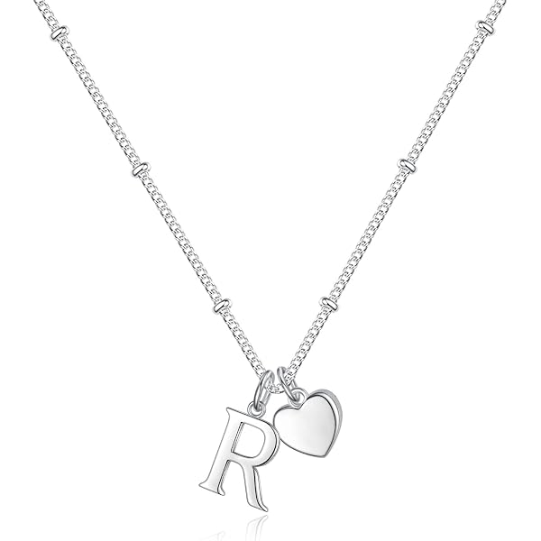 Dazzlingrock Collection 0.12 Ct Diamond Initial Pendant - Uppercase A-Z Letters, 10K White Gold With 18" Chain - View #14