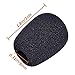 GCOA 80 Pack Headset Microphone Windscreens - Microphone Foam Cover for Lapel, Lavalier, and Microphones, Mini Size,Black
