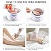Hot Wax Warmer, Ohuhu Electric Wax Warmers Melting Pot for Facial Skin Body Hand Foot Leg Hair Removal, Waxing Heater Pot Machine for Other Therapeutic Waxes, Paraffin