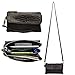 Befen Leather Wristlet Wallet Clutch Women Smartphone Cross Body Wallet with Card Slots/Shoulder Strap/Wrist Strap - for Cellphone Up To 6.1 x 3 x 0.3 Inches - Coffee