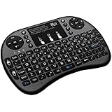 Rii i8+ BT Mini Wireless Bluetooth Backlight Touchpad Keyboard with Mouse for PC/Mac/Android, Black (RTi8BT-5)