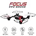 Focus Drone with Camera Live Video - 720p HD Drone Camera and Viewable Handheld Monitor Drone with FPV