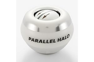 Parallel Halo All Metal Power Wrist Gyro Ball AUTO Start Wrist Exercises Weighted Solid Gyroscope Torque Ball Forearm Exerciser Arm Strengthener for Stronger Muscle and Bone