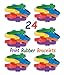 4E's Novelty Paw Print Party Favor Set, 24 Rubber Bracelets, 24 Stamps - Paw Print Party Favors Supplies, Great Party Favor, Gift, Goody Bag Stuffer For Kids