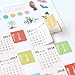 LifeDawn Self Adhesive Tabs,DIY Monthly Calendar Index Tabs Reminder Stickers Flags from October 2017 to December 2018,8 Sets