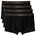 DAVID ARCHY Mens Trunks Underwear Soft Breathable Rayon Made from Bamboo Trunk No Fly Pouch 4-Pack M 2.5''
