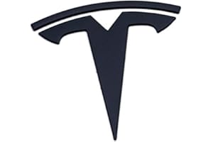 EVMIZE Metal Raised T Logo Frunk Front Emblem Decal Matte Black with 3M Adhesive for Tesla Model 3 Model Y Highland Juniper (T Logo Only)