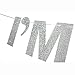 LINGTEER I'm 20 Funny Birthday Silver Glitter Bunting Banner,Cheers to 20 Years Old Twenty Birthday Party Decorations Gift Backdrop Sign.