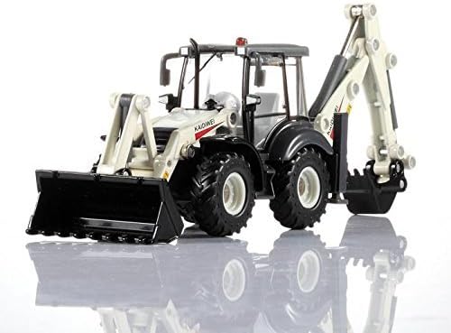Yliyaya 1:50 Alloy Diecast Digger and Excavator Truck Model 4-Wheel Multi-Function Excavator Forklift Truck Engineering Vehicle Toy Model Simulation Toy Cars