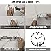 Piyl Broom Mop Holder Wall Mount Broom Hanger Wall Mounted Metal Organization Garage Storage Garden Kitchen Tool Organizer With 4 Racks and 5 Hooks (Silver, 1 Pack 3R4H)…