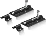 XFORT 2 Pack Heavy Duty Tower Bolt 150mm Black Door Lock Bolt view 7