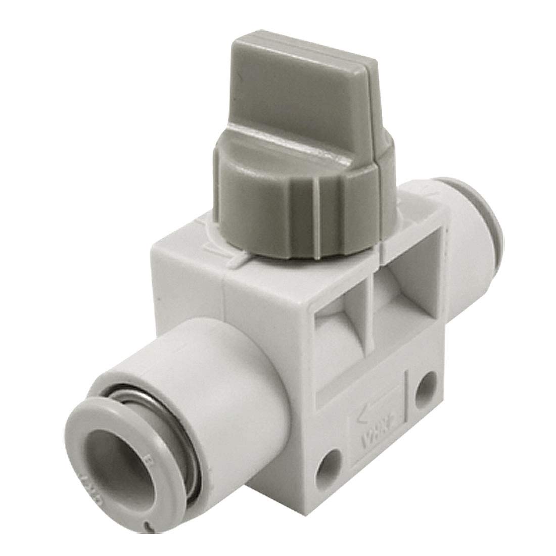 Sourcingmap 8mm Pneumatic Tube Push in Quick Connector One Touch Fitting Hand Valve