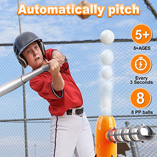 NIGOE Toy Baseball Set for Kids, Automatic Baseball Pitching Machine