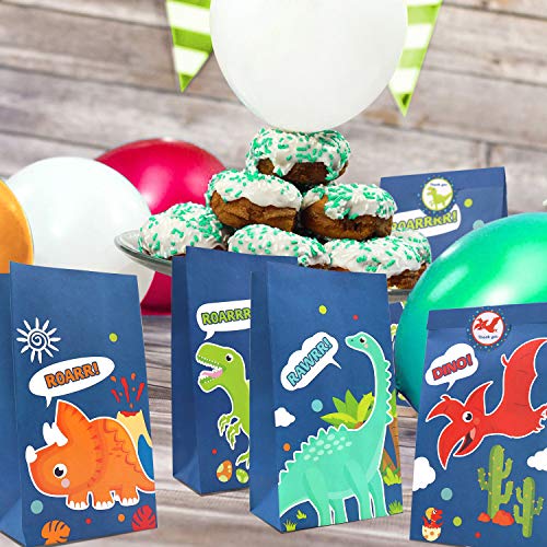 4 Dinosaur+Goodie+Birthday+Supplies+Including+Stickers