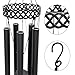 Agirlgle Wind Chimes Outdoor Large Black 30¡±Windchimes Garden Amazing Grace with 5 Aluminum Alloy Tubes Tuned Memorial Wind Chimes Indoor, Perfect Decoration for Your own Patio, Porch, Garden, or