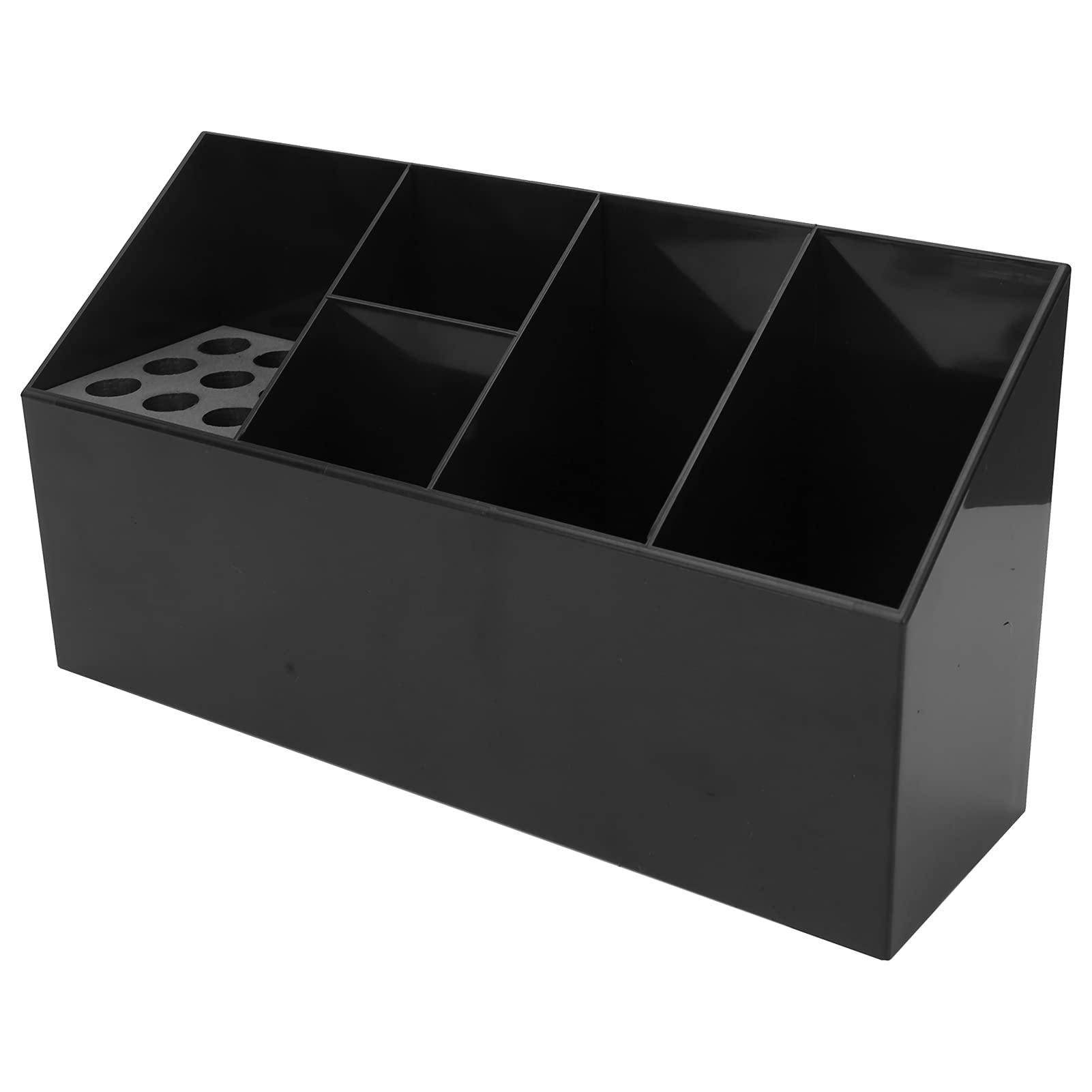 Dioche Scissors Organizer - Hairdressing Combs Holder - Hair Clips Hairdressing Tool Storage Box with Multifunctional Design for Daily Hair Care and Styling(Black)