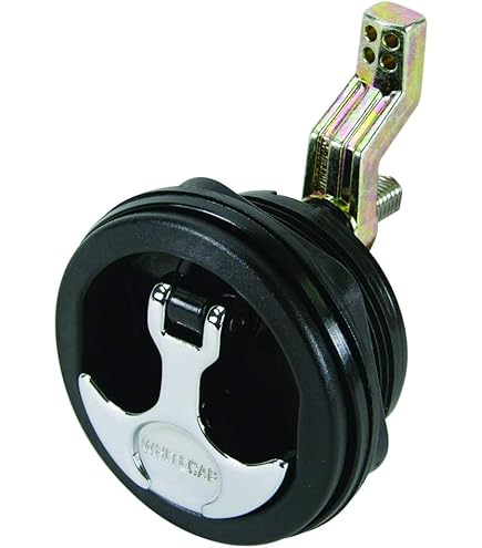 Perko 1091DP3BLK Surface Mount Lock & Latch - 1-1/4" Cam Bar, Black Polymer, For Boats & Toolboxes