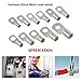 Hilitchi 105 Pcs UL Listed 12 Sizes Wire Lugs Battery Cable Ends Eyelets Ring Terminal Connectors SC Terminals (AWG1, AWG2, AWG4, AWG6, AWG8)