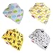 Baby Bandana Drool Bibs, Super Absorbent For Drooling And Teething Babies, Fits Newborn To Toddler, Award Winning, 4 Pack (Unisex Stylish Animals) By Zippy.