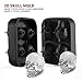 3D Skull Ice Mold for 4 big Skull plus Ice Cubes Tray for 15 ice cubes, 2 Packs Combination in Black, easy release silicon molds