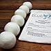 Organic Wool Dryer Balls – Handmade Felted – 100% Pure Premium New Zealand Wool – Best For Natural Fabric Softener While Drying Laundry – Eco-friendly Reusable Alternative To Dryer Sheets – XL 6 Pack