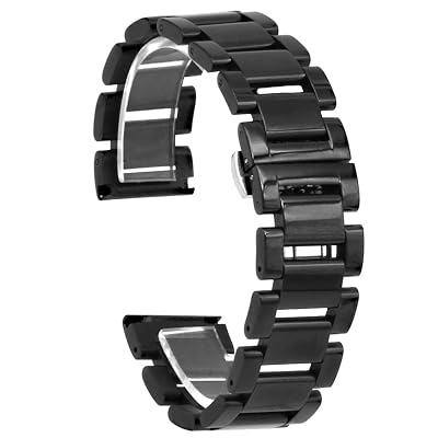 Bracelet De Montre Acier Inoxydable Doré - Largeur 18mm, Compatible Nombreuses Montres