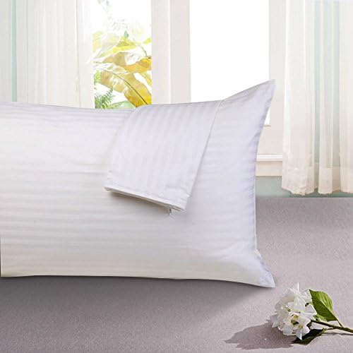 SHEONE Pillow Protector,Pillowcase Premium Allergy Protection Dust Mite &amp; Bed Bug Resistant Hypoallergenic and Anti Microbial Luxury Hotel Feeling 100% Cotton Pillow Cover Zippered 2 Pack (Queen)