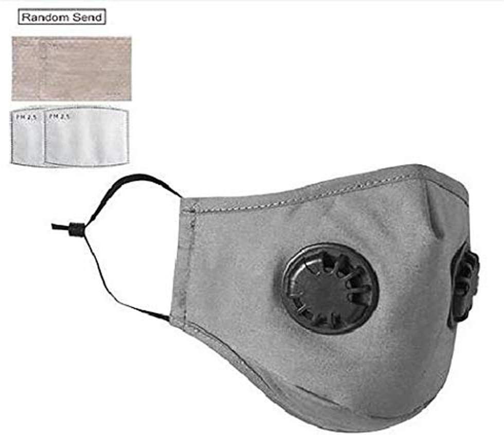Lazinem Adult Cloth With Filters 2 Breathing Valve Dustproof PM 2.5 Protective Mask Personal Care Products
