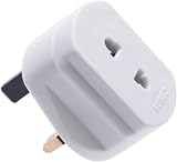DECK INN 2 Pin to 3 Pin Shaver Toothbrush Plug Adaptor Converter UK 1A White view 1