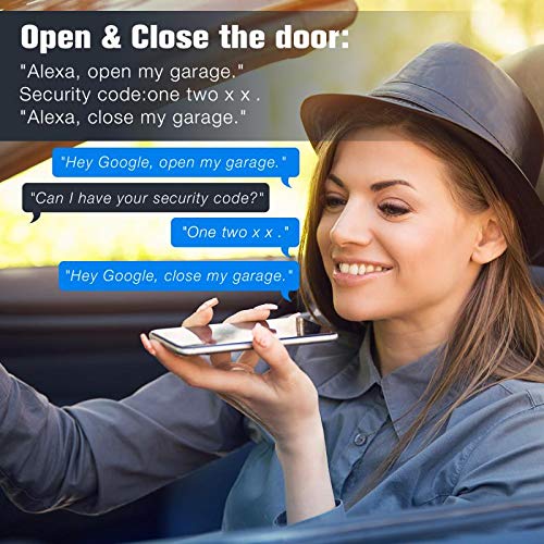 AGSHOME Smart WiFi Garage Door Opener Remote, APP Control, Compatible