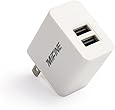 Wall Charger, Mifine 3.1A 15W Dual Port USB AC Power Adapter Universal Wall Home Travel Charger Speed Portable For iPhone iPad Android Phone USB Powered Mobile Devices... (White)