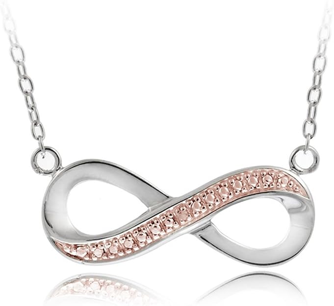 18K Rose Gold über Sterling Silber Champagner Diamant Akzent