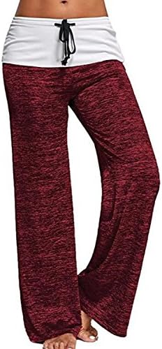 Zojuyozio Women Comfy Palazzo Pants Casual High Waist Drawstring Wide Leg Trousers