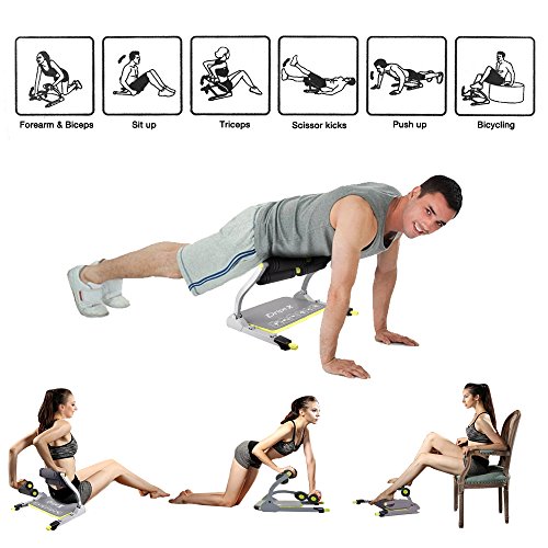 [- Dripex 6 in 1 Core Smart Total Body Exercise Machine Abdominal Ab Toning Workout Fitness Trainer